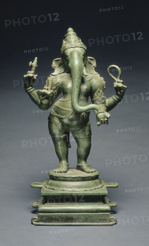 Ganesha, c. 1070. South India, Medieval period, Chola dynasty(10th-13th century). Bronze; overall: 50.8 x 25.4 x 17.8 cm (20 x 10 x 7 in.); base: 23 x 18.3 cm (9 1/16 x 7 3/16 in.).