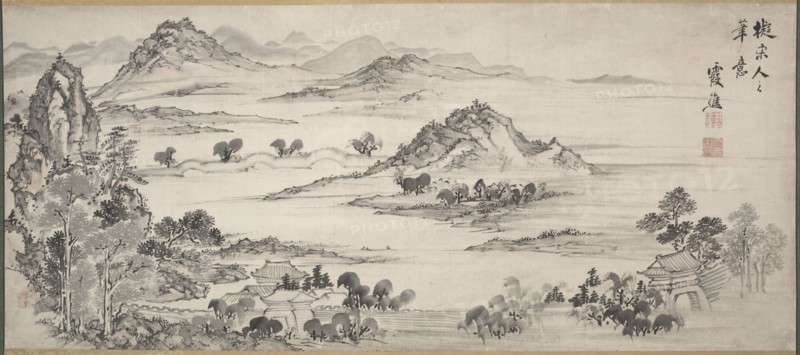 View of West Lake, 1700s. Ike Taiga (Japanese, 1723-1776). Hanging scroll: ink and light color on paper; overall: 170 x 140.2 cm (66 15/16 x 55 3/16 in.); painting only: 64.2 x 133.1 cm (25 1/4 x 52 3/8 in.).