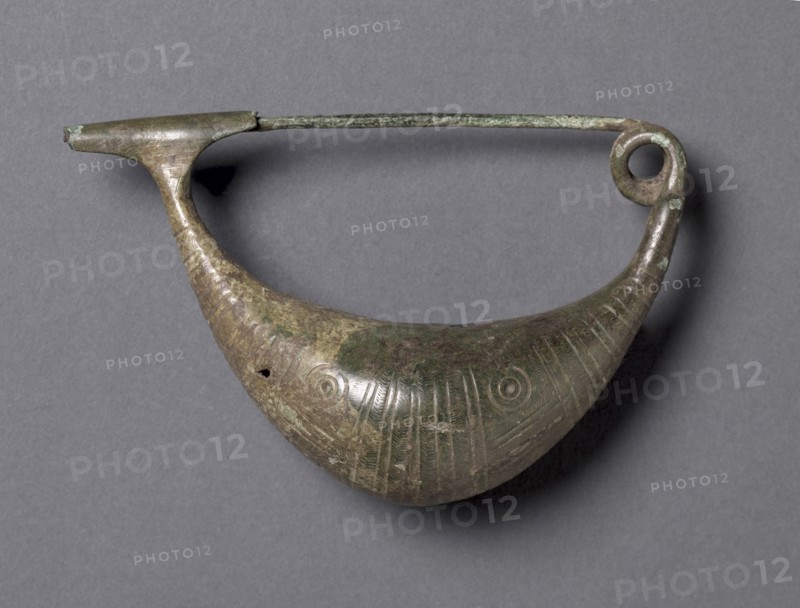Boat-Shaped Fibula, c. 900-700 BC. Italy, Etruscan, 10th-8th century BC. Bronze; overall: 11.5 cm (4 1/2 in.).