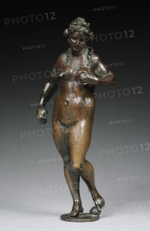 Fountain Figure of Abundance, c. 1530-1540. Germany, Augsburg, 16th century. Bronze; overall: 28.3 x 11.5 x 7 cm (11 1/8 x 4 1/2 x 2 3/4 in.).