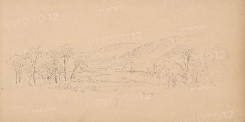 Sketchbook, page 06: "Gorham" (Maine), 1859. Sanford Robinson Gifford (American, 1823-1880). Graphite;