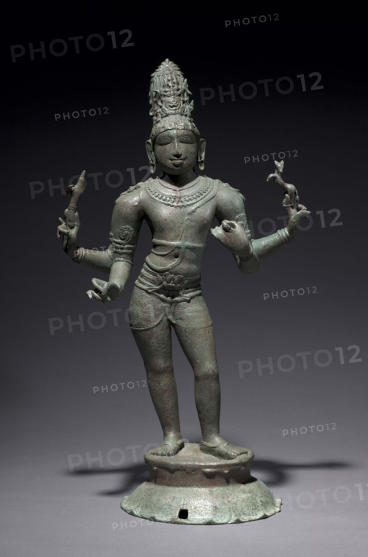 Shiva as Lord of Music, c. 1000. South India, Tamil Nadu, Chola period (900-13th century). Bronze; overall: 76.5 x 45 cm (30 1/8 x 17 11/16 in.); base: 26 x 25 cm (10 1/4 x 9 13/16 in.).