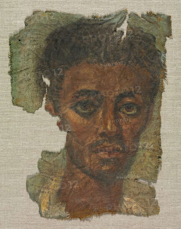 Funerary Portrait of a Man, c. 138-192. Egypt, Roman Empire, Antonine, early 2nd century AD. Encaustic on linen; overall: 24.8 x 19 cm (9 3/4 x 7 1/2 in.).