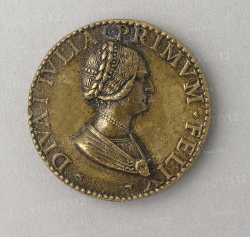 Diva Julia, c. 1490. Antico (Italian, c. 1460-1528). Bronze; diameter: 3.7 cm (1 7/16 in.).