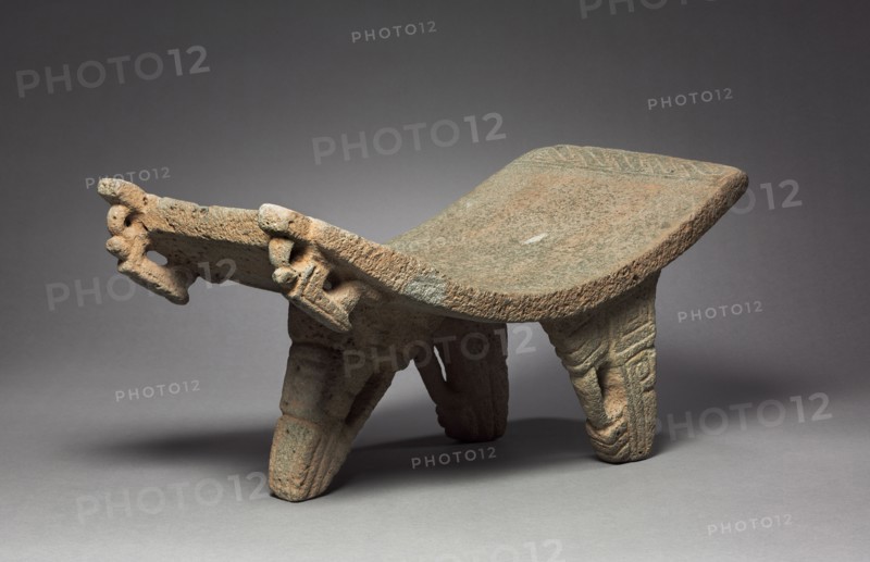 Metate, 1200-1500. Costa Rica, Guanacaste, northwest coast, 13th-15th century. Gray volcanic stone; overall: 26.7 x 54.6 x 26.7 cm (10 1/2 x 21 1/2 x 10 1/2 in.).