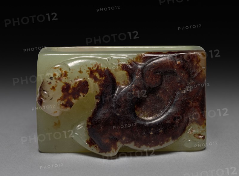 Scabbard Fitting, 317- 581. China, Six Dynasties period (317-587). Jade ; overall: 2.5 x 4.2 cm (1 x 1 5/8 in.).