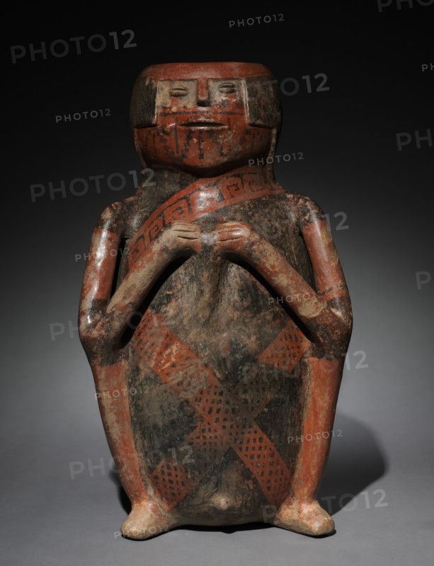 Anthropomorphic Vase, 500-1500. Colombia, 6th-16th Century. Earthenware; overall: 50.5 x 30 x 27.8 cm (19 7/8 x 11 13/16 x 10 15/16 in.).