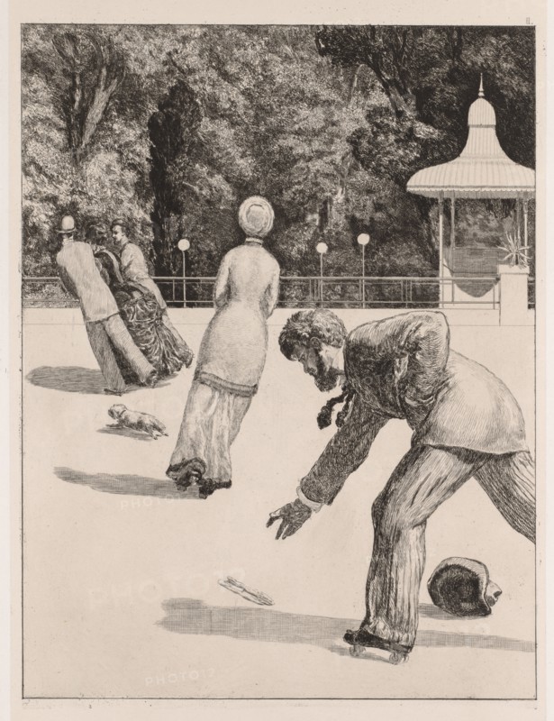 A Glove:  The Action, 1880. Max Klinger (German, 1857-1920). Etching
