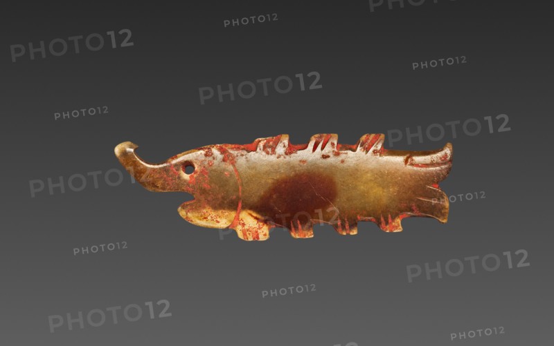 Fish with Curved Snout, 12th-10th Century BC. China, Shang dynasty (c.1600-c.1046 BC) - Western Zhou dynasty (c.1046-771 BC). Jade ; overall: 7.3 cm (2 7/8 in.).