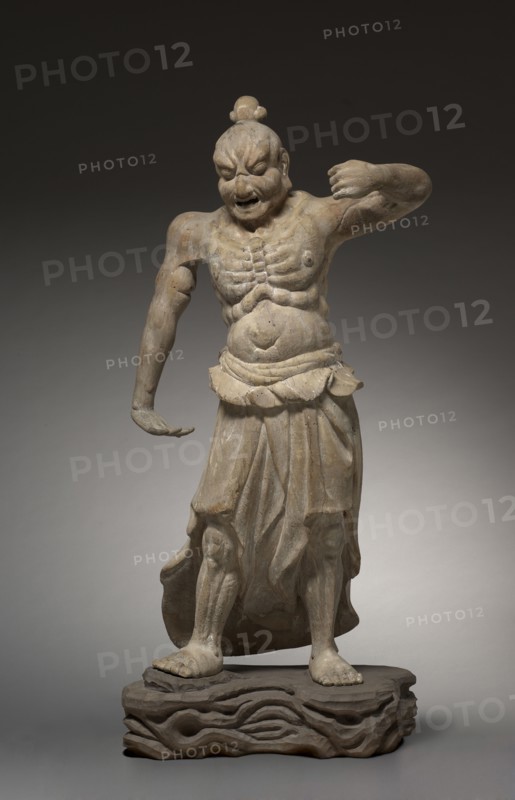 Pair of Guardian Kings (Nio), 1200s. Japan, Kamakura Period  (1185-1333). Chestnut and cypress wood; overall: 167.9 cm (66 1/8 in.).