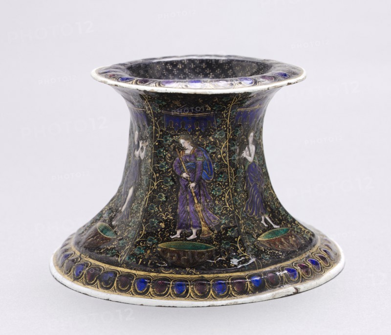 Salt Dish, early 1600s. Jean Limousin (French, 1528-c. 1610). Painted enamel on copper; overall: 8.6 x 14.2 x 14.2 cm (3 3/8 x 5 9/16 x 5 9/16 in.).