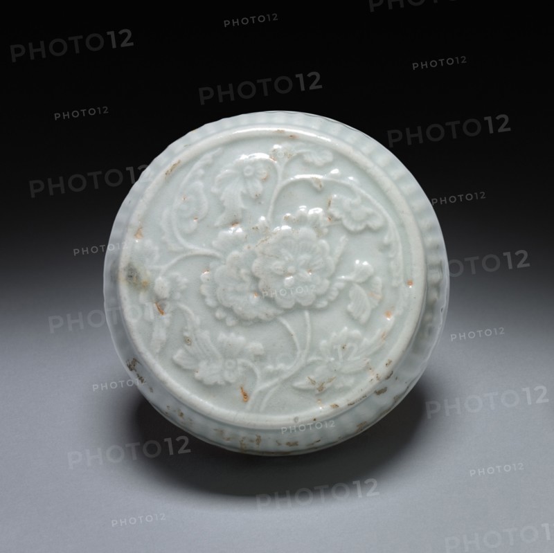 Circular Box: Qingbai Ware (lid), 1200s-1300s. China, Southern Song Dynasty (1127-1279) - Yuan Dynasty (1271-1368). Glazed porcelain; diameter: 5.2 cm (2 1/16 in.).