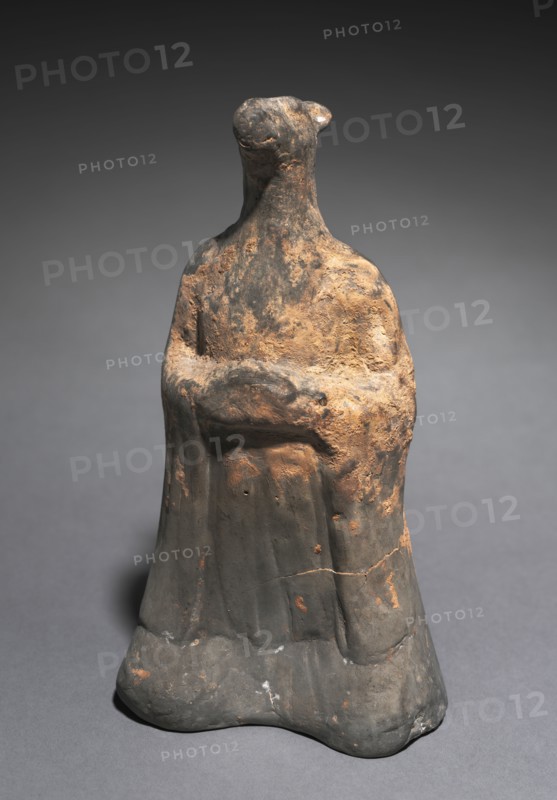 Mortuary Figure of the Zodiac Sign: Horse (Libra), 500s. China, Northern Wei dynasty (386-534). Gray earthenware with traces of slip; overall: 22.6 cm (8 7/8 in.).