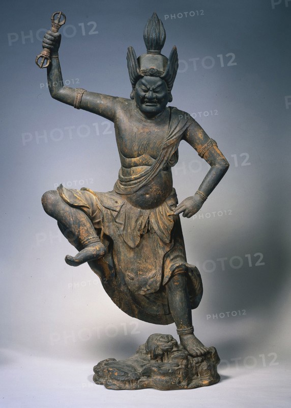 Zao Gongen, 13th century. Japan, Kamakura period (1185-1333). Wood; average: 106.7 cm (42 in.).