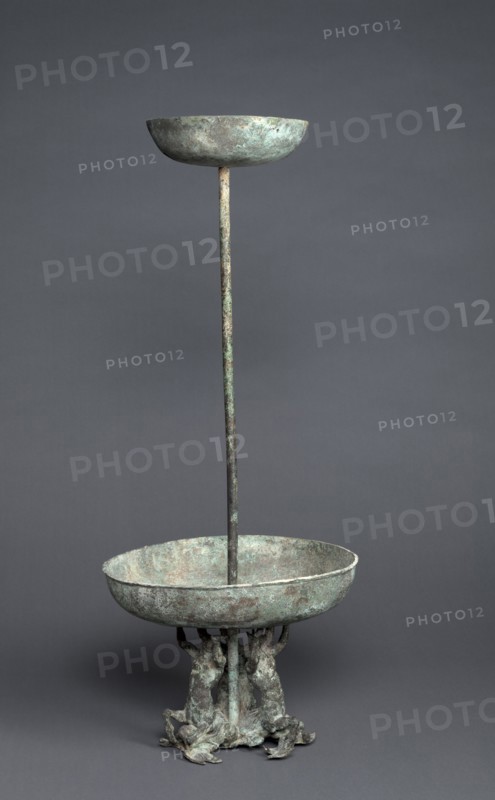 Kottabos Stand with Marine Centaurs, 200s BC. Italy, Etruscan, 3rd Century BC. Bronze; overall: 72.3 x 29.3 cm (28 7/16 x 11 9/16 in.).