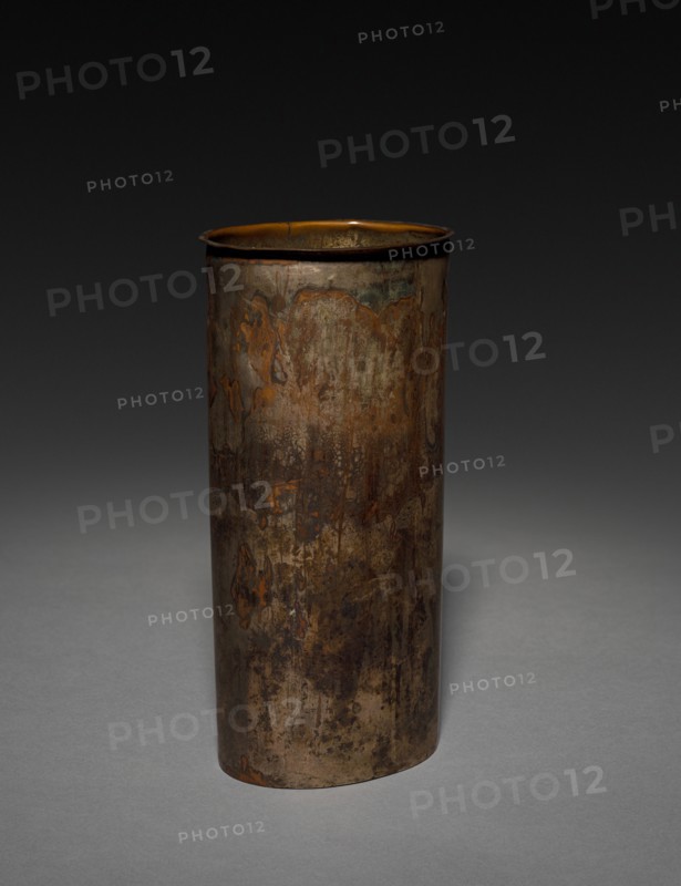 Liner for Carved Vase, 1800s. Japan, 19th century. Tin; overall: 19.7 x 9.8 cm (7 3/4 x 3 7/8 in.).