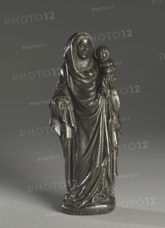 Virgin and Child, c. 1400. South Netherlands, Brabant, late 14th-early 15th century. Bronze or brass (solid cast); overall: 14.3 cm (5 5/8 in.)