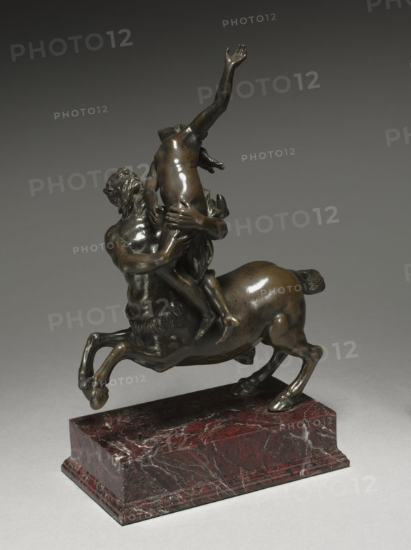Nessus and Deianeira, made in England, probably 1630-1640. Francesco Fanelli (Italian, 1661). Bronze; overall: 24.3 x 18.9 cm (9 9/16 x 7 7/16 in.).
