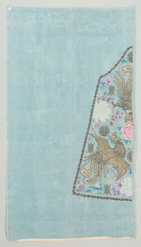 Uncut Robe, c. 1890s. China, late 19th century. Embroidered silk, gauze weave; average: 142.2 x 77.5 cm (56 x 30 1/2 in.)