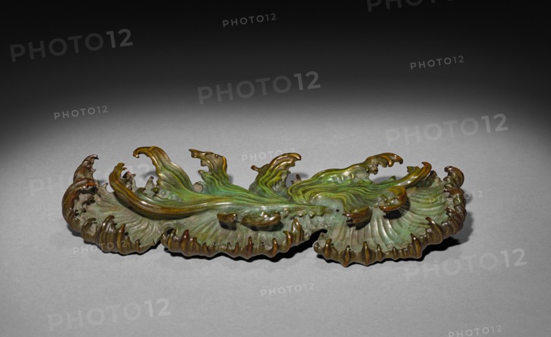 Taoist Immortal He Xiangu, 1700s. China, Qing dynasty (1644-1911). Boxwood with stained ivory base; overall: 13.5 cm (5 5/16 in.).