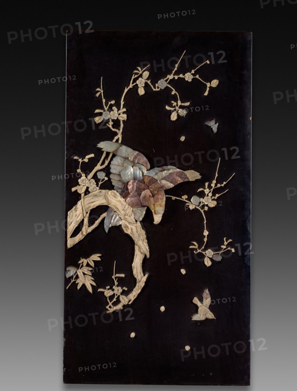 Decorative Panel, c 1800s. Japan, 19th century. Lacquer with ivory inlays; overall: 90.8 x 48.3 x 2.9 cm (35 3/4 x 19 x 1 1/8 in.).