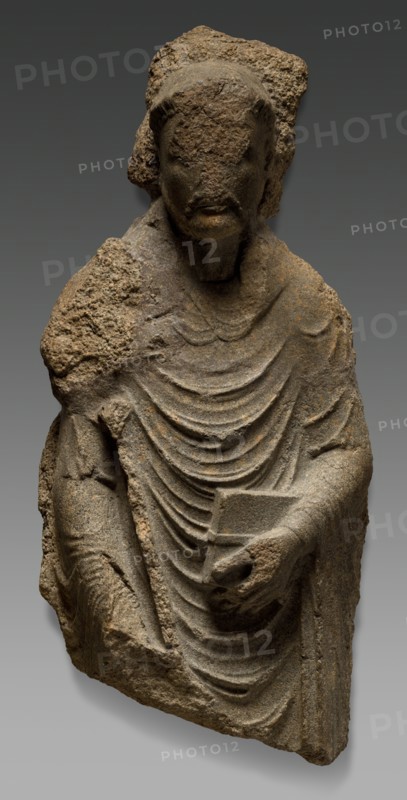 Effigy of an Abbot, c. 1225. England, Dorset, 13th century. Purbeck marble; overall: 105.1 x 48.3 x 22 cm (41 3/8 x 19 x 8 11/16 in.)