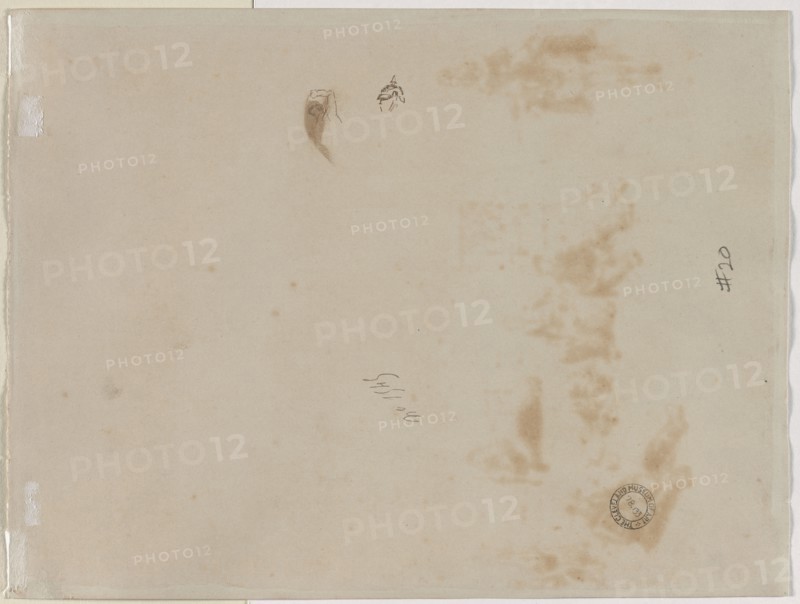 Sketch of a Man with Upraised Arm and Sketch of a Helmet, 1878. Édouard Detaille (French, 1848-1912). Pen and brown ink; sheet: 34.4 x 25.8 cm (13 9/16 x 10 3/16 in.).