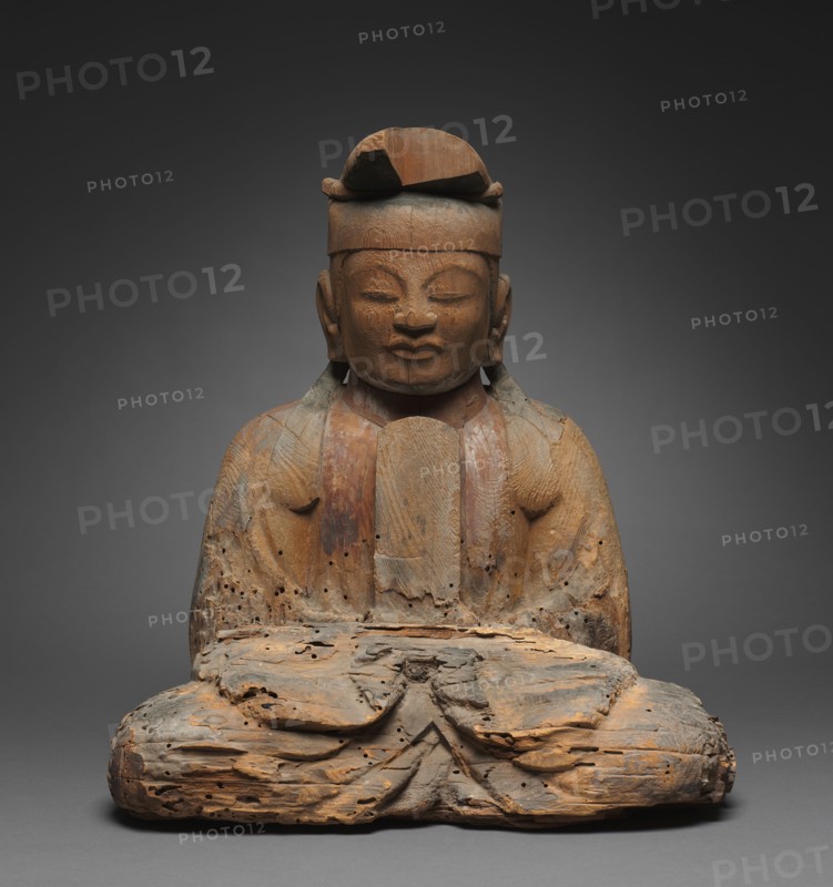 Shinto Deities, 900s. Japan, Heian period (794-1185). Wood, with traces of polychromy; overall: 50.3 x 38.1 cm (19 13/16 x 15 in.).