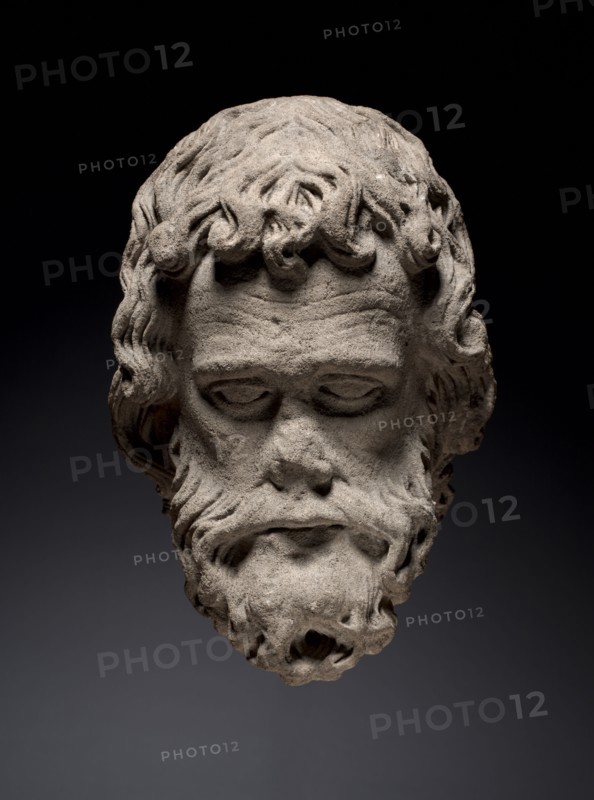 Head of an Apostle from the South Portal of the Cathedral of Thérouanne, c. 1235-1240. Northern France (Pas-de-Calais), Thérouanne, 13th century. Oolitic limestone; overall: 41.9 x 30.4 x 32.4 cm (16 1/2 x 11 15/16 x 12 3/4 in.).