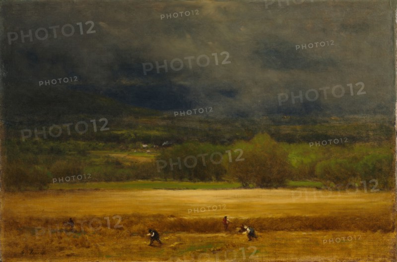 The Wheat Field, c. 1875-1877. George Inness (American, 1825-1894). Oil on canvas; unframed: 50.8 x 76 cm (20 x 29 15/16 in.).