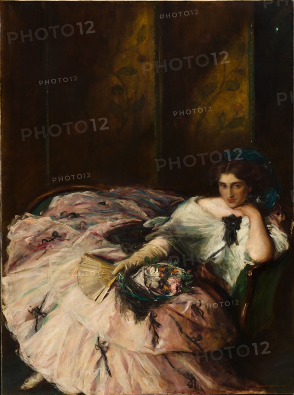 Souvenir of an "International Ball" (Portrait of Miss Kathleen Bruce), 1907. Charles Hasslewood Shannon (British, 1863-1937). Oil on canvas; unframed: 116.8 x 87.2 cm (46 x 34 5/16 in.).