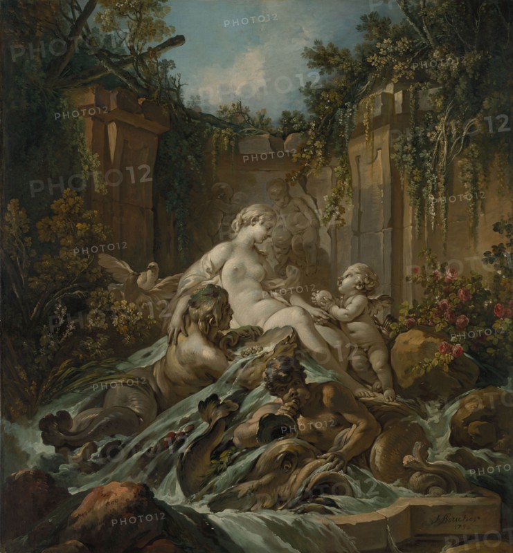 Fountain of Venus, 1756. François Boucher (French, 1703-1770). Oil on canvas; framed: 246 x 228.5 x 6.5 cm (96 7/8 x 89 15/16 x 2 9/16 in.); unframed: 233 x 215 cm (91 3/4 x 84 5/8 in.).