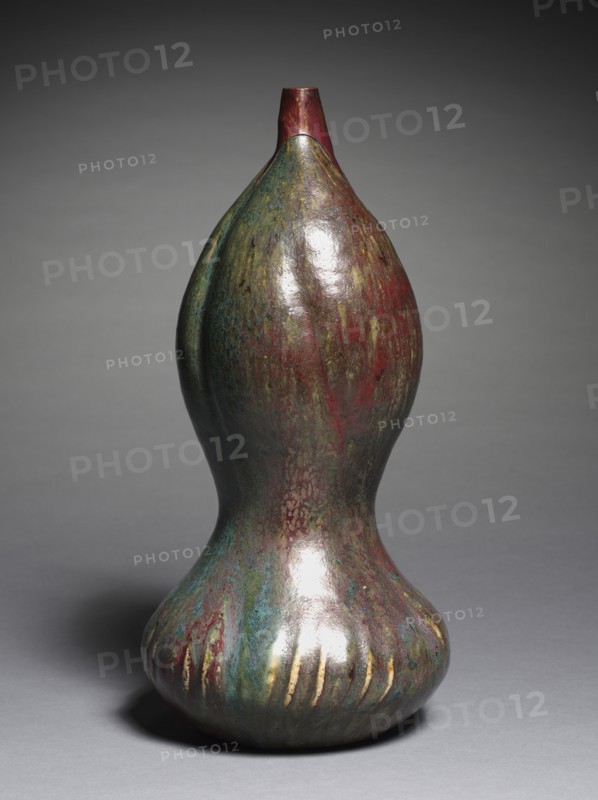 Vase, c. 1890. Pierre Adrien Dalpayrat (French, 1844-1910). Stoneware; overall: 33.9 x 16.4 cm (13 3/8 x 6 7/16 in.).