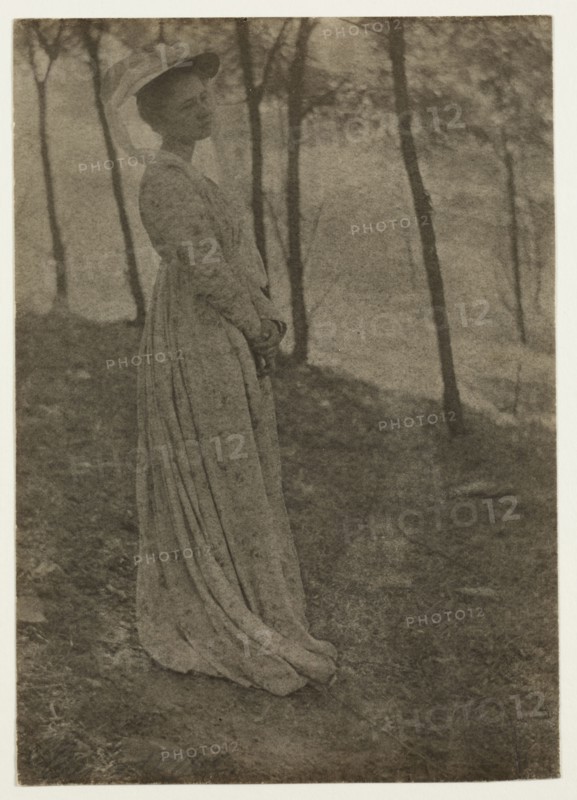Julia Hall McCune, c. 1897. Clarence H. White (American, 1871-1925). Platinum print with pencil; image: 20.6 x 14.6 cm (8 1/8 x 5 3/4 in.); matted: 45.7 x 35.6 cm (18 x 14 in.)