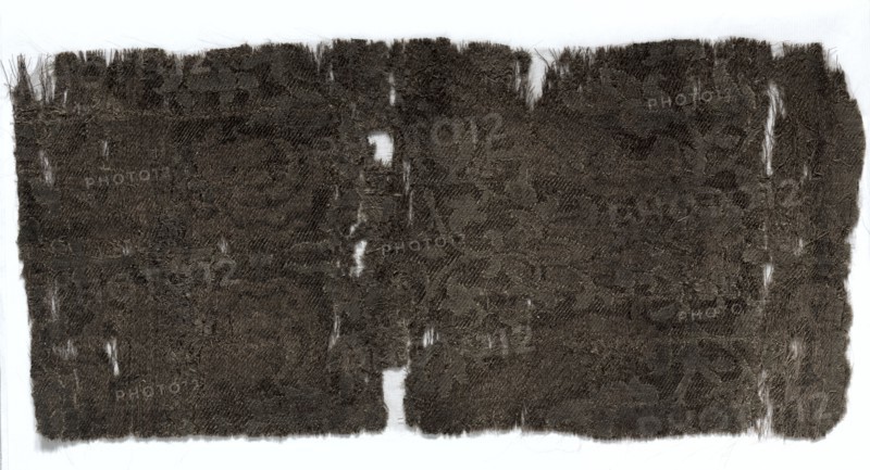 Silk Fragment, 1350-1399. Italy, mid or second half of 14th century. Lampas weave; silk and silver thread; overall: 37.5 x 17.5 cm (14 3/4 x 6 7/8 in.)