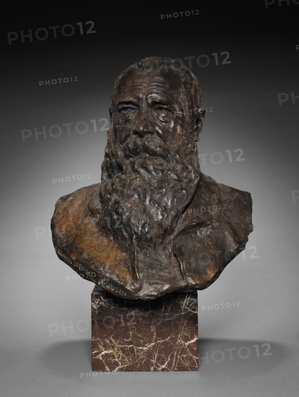 Claude Monet, late 1800s-early 1900s. Paul Paulin (French, 1852-1937). Bronze, marble base; overall: 45.1 cm (17 3/4 in.)