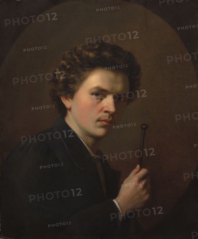 Self-Portrait with a Maulstick, c. 1863. Henri Regnault (French, 1843-1871). Oil on fabric; unframed: 54 x 44.7 cm (21 1/4 x 17 5/8 in.)