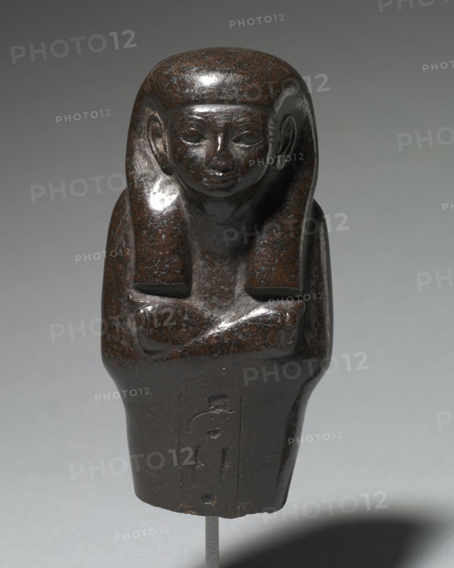 Shawabty, c. 1859-1648 BC. Egypt, Middle Kingdom, late Dynasty 12-13. Hematite; overall: 10.2 x 5 cm (4 x 1 15/16 in.).