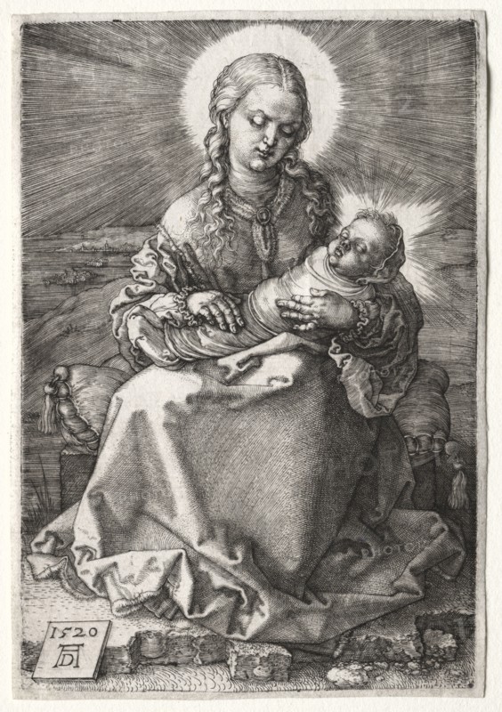 The Virgin with the Swaddled Child, 1520. Albrecht Dürer (German, 1471-1528). Engraving; platemark: 14.2 x 9.6 cm (5 9/16 x 3 3/4 in.)