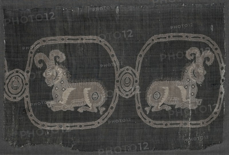 Fragment, 800s ?. Iran, Abbasid period, 9th century (?). Compound tabby; silk; overall: 37 x 24.6 cm (14 9/16 x 9 11/16 in.)