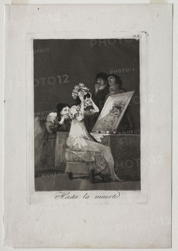 Caprichos:  Until Death, 1799. Francisco de Goya (Spanish, 1746-1828). Etching, drypoint and aquatint