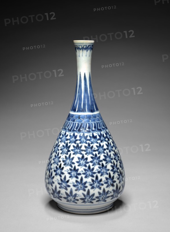 Bottle: Arita Ware, Imari Type, early 1600s. Japan, 17th century. Porcelain painted in underglaze blue; overall: 29.9 cm (11 3/4 in.).