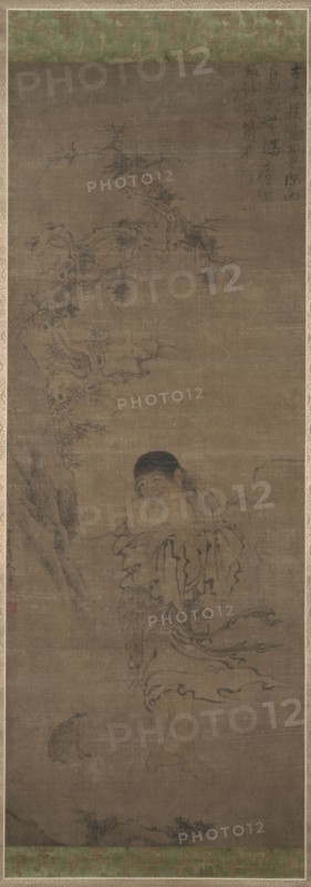 Liu Haichan, 1300s. China, Yuan dynasty (1271-1368). Hanging scroll, ink and color on silk; image: 105 x 38 cm (41 5/16 x 14 15/16 in.); overall: 182.8 x 59.1 cm (71 15/16 x 23 1/4 in.).