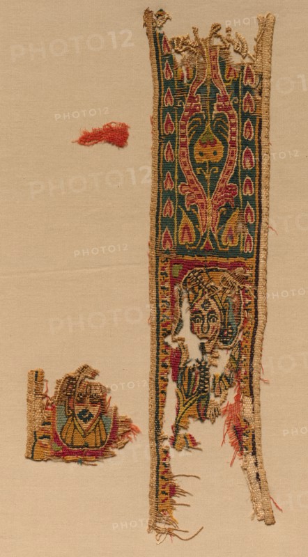 Fragment of a Clavus, 700s - 800s. Egypt, Abbasid period, 8th - 9th century. Tapestry inwoven in tabby ground; linen and wool; overall: 4.6 x 20.7 cm (1 13/16 x 8 1/8 in.)