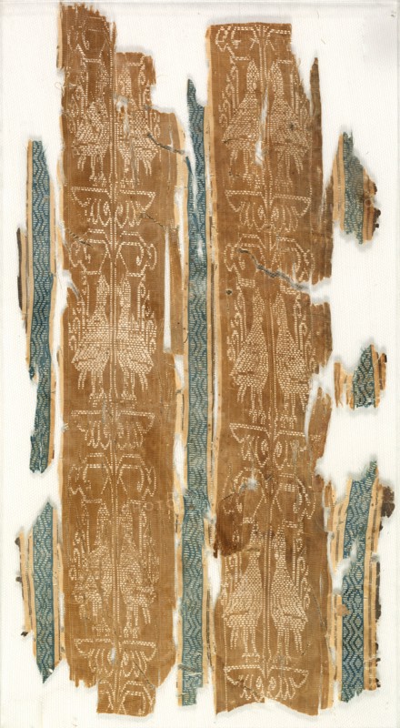 Silk fragment with striped pattern, 900s. Syria, 900s. Plain weave variation with supplementary weft: silk; overall: 37 x 19 cm (14 9/16 x 7 1/2 in.)
