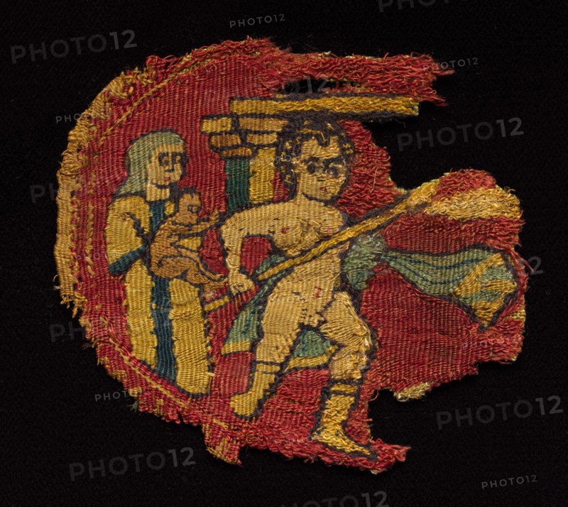 Four Segmenta from a Tunic, 650 - 750. Egypt, Umayyad period, mid-7th to mid-8th century. Tapestry weave; wool and linen; overall: 6.9 x 7.5 cm (2 11/16 x 2 15/16 in.)