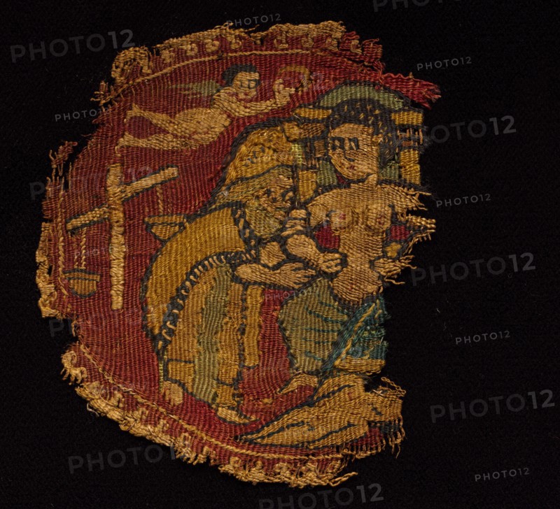 Four Segmenta from a Tunic, 650 - 750. Egypt, Umayyad period, mid-7th to mid-8th century. Tapestry weave; wool and linen; overall: 7.7 x 6.8 cm (3 1/16 x 2 11/16 in.)