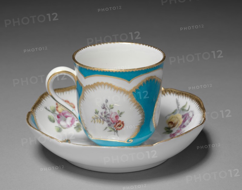 Cup and Saucer, 1759. Sèvres Porcelain Manufactory (French, est. 1740). Soft-paste porcelain; overall: 8 x 10.2 x 8 cm (3 1/8 x 4 x 3 1/8 in.).