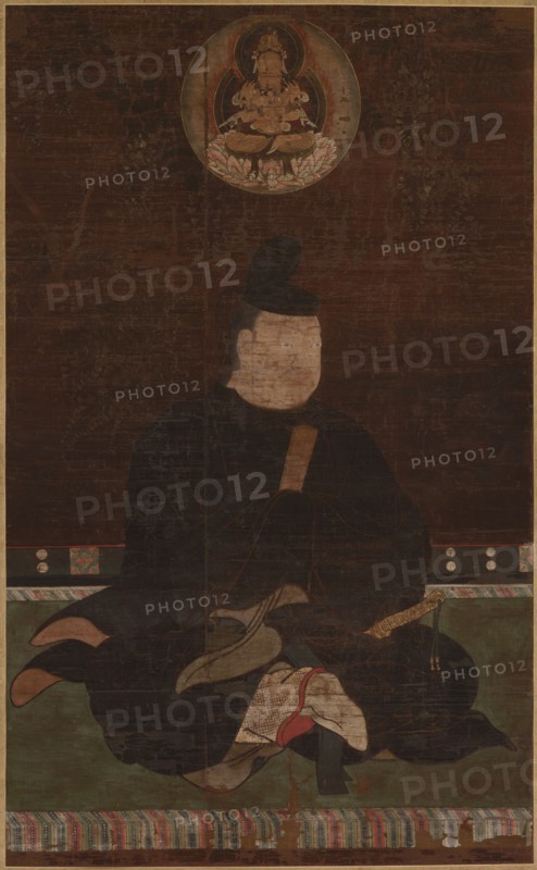 Fujiwara no Muchimaro , 1200s or 1300s. Japan, Kamakura period (1185-1333). Hanging scroll; ink, color, gold, and cut gold on silk; overall: 141.3 x 87 cm (55 5/8 x 34 1/4 in.); with knobs: 210.2 x 112.4 cm (82 3/4 x 44 1/4 in.).