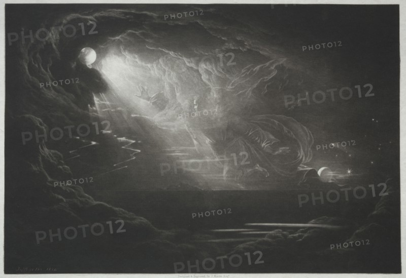 Paradise Lost:  The Creation of Light, 1824. John Martin (British, 1789-1854). Mezzotint